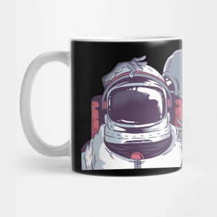 Astronaut Alien In Space Mug